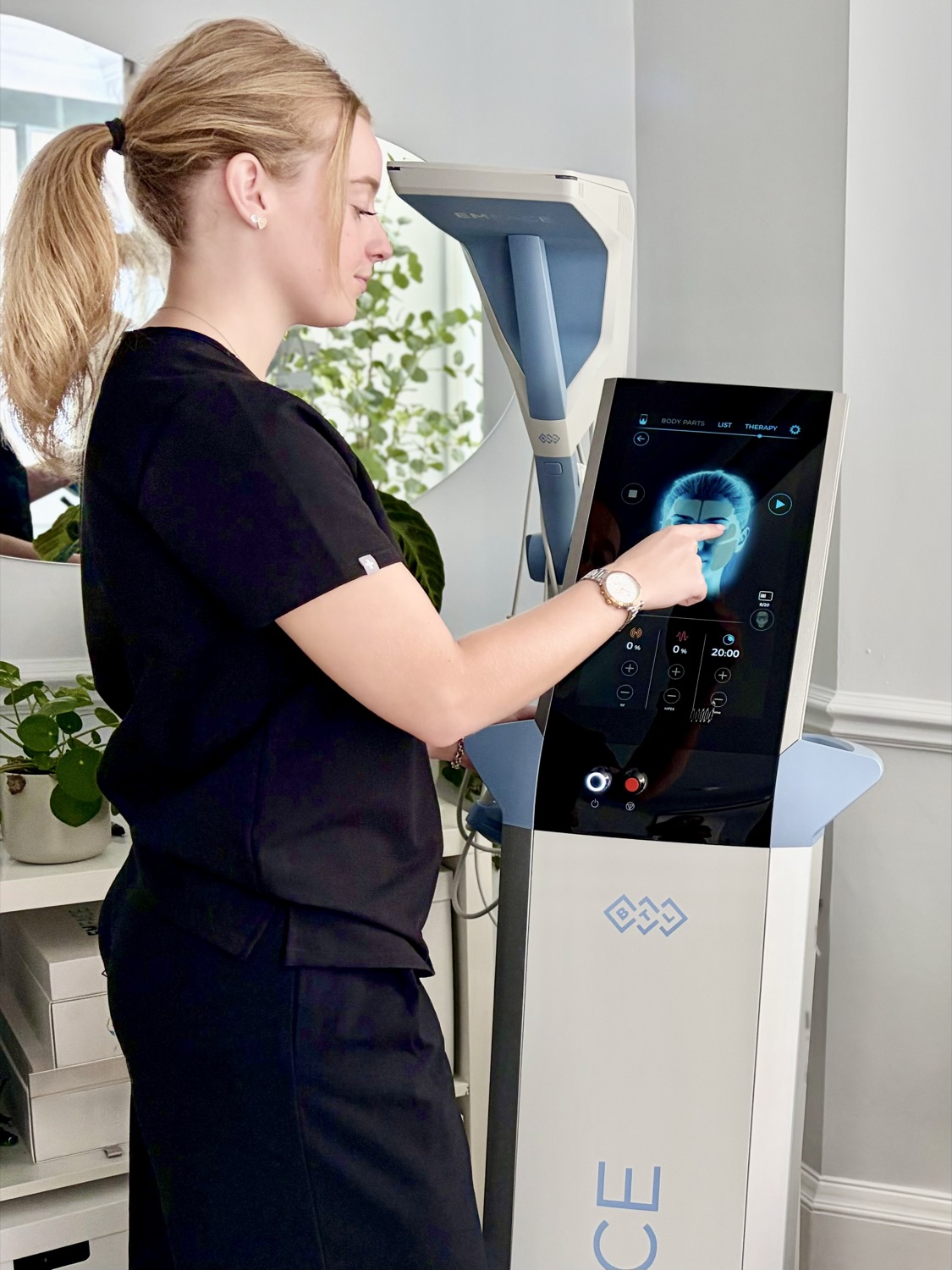 EMFace treatment at Victoria Wellness