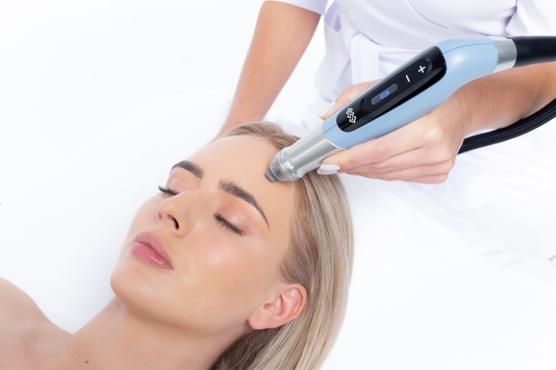 EMFUSION facial treatment being delivered at Victoria Wellness Clinic
